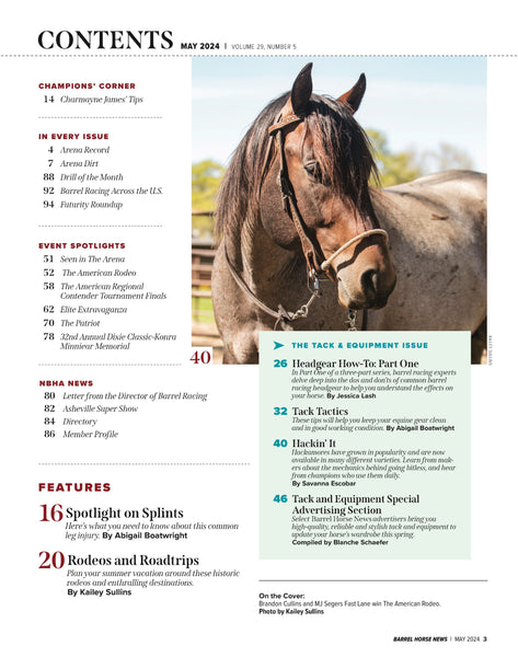 May 2024 Barrel Horse News Magazine