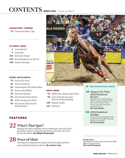 March 2024 Barrel Horse News Magazine