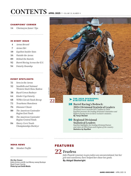 April 2025 Barrel Horse News Magazine