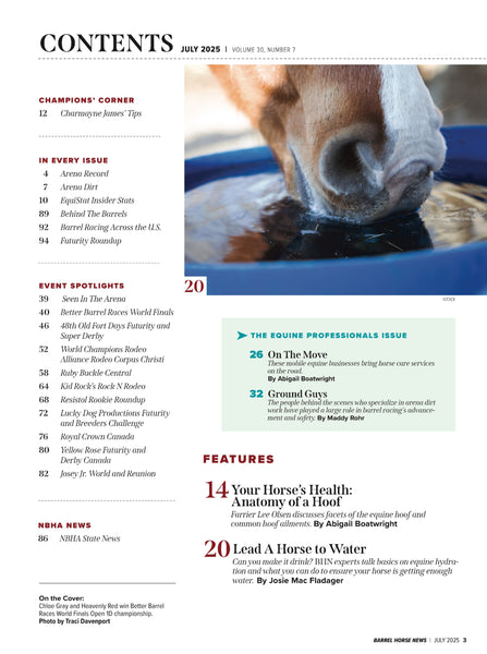 July 2025 Barrel Horse News Magazine