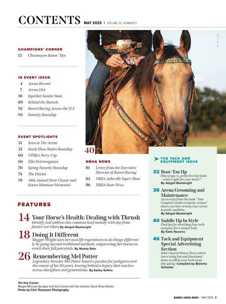 May 2025 Barrel Horse News Magazine