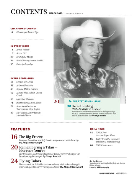March 2025 Barrel Horse News Magazine