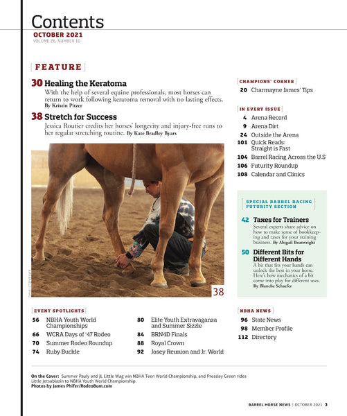 October 2021 Barrel Horse News Magazine