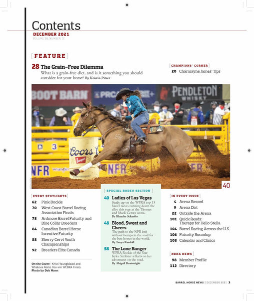 December 2021 Barrel Horse News Magazine