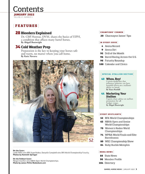 January 2022 Barrel Horse News Magazine