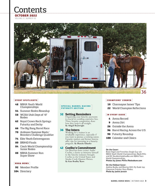 October 2022 Barrel Horse News Magazine