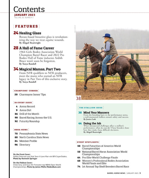 January 2023 Barrel Horse News Magazine