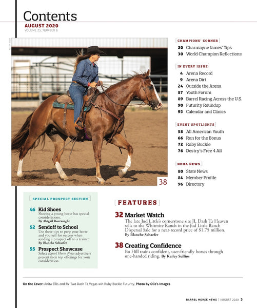 August 2020 Barrel Horse News Magazine
