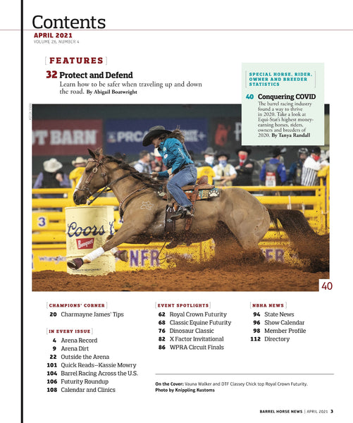 April 2021 Barrel Horse News Magazine