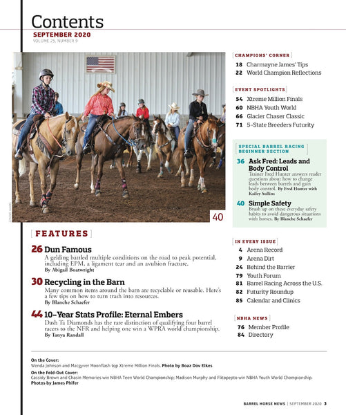 September 2020 Barrel Horse News Magazine