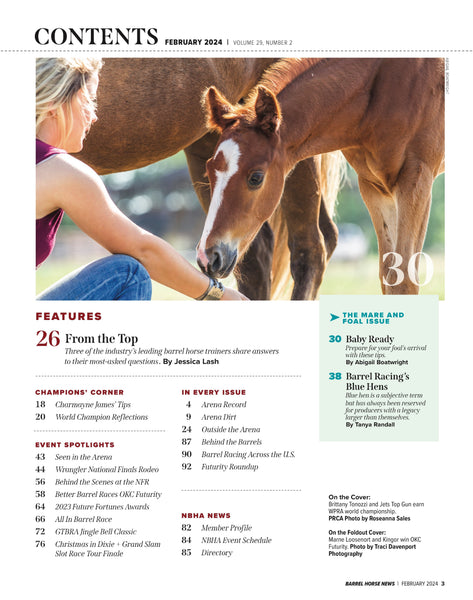 February 2024 Barrel Horse News Magazine