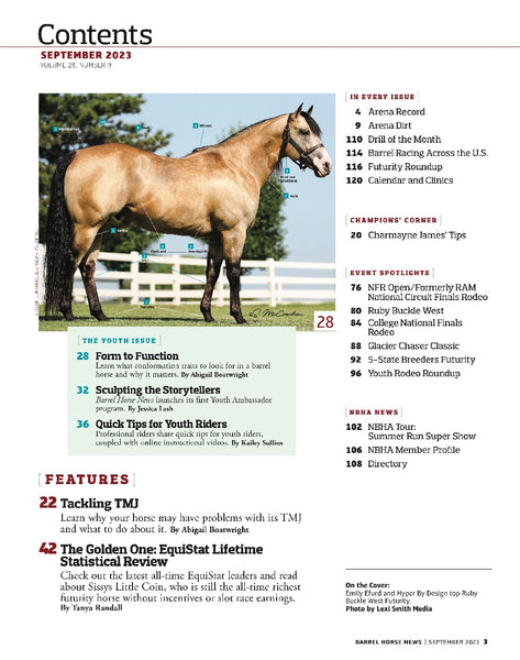 September 2023 Barrel Horse News Magazine