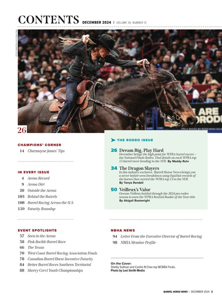 December 2024 Barrel Horse News Magazine