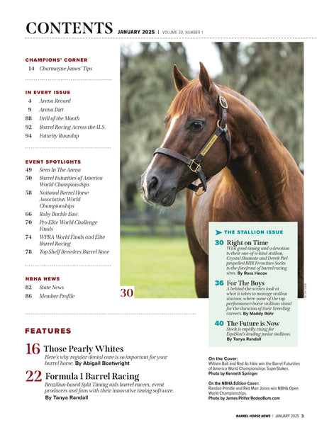 January 2025 Barrel Horse News Magazine