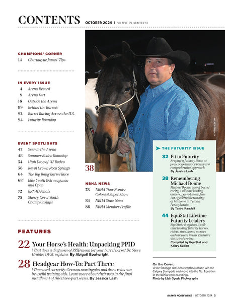 October 2024 Barrel Horse News Magazine