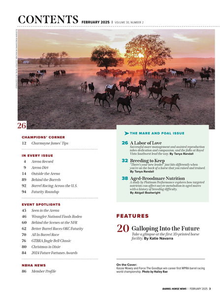 February 2025 Barrel Horse News Magazine