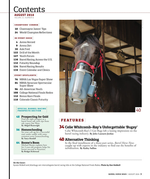 August 2018 Barrel Horse News Magazine