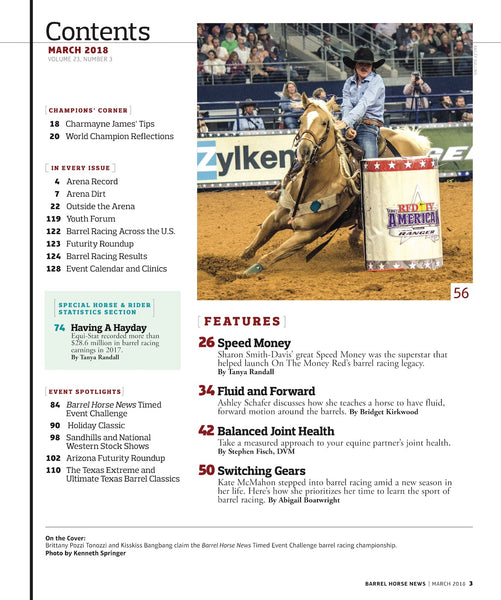 March 2018 Barrel Horse News Magazine