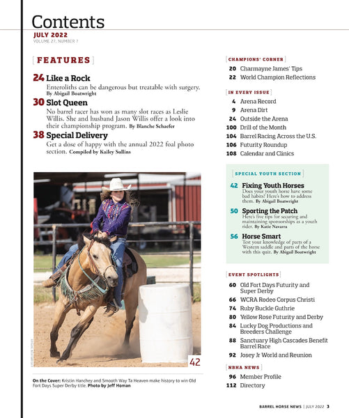 July 2022 Barrel Horse News Magazine