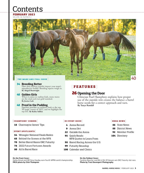 February 2023 Barrel Horse News Magazine