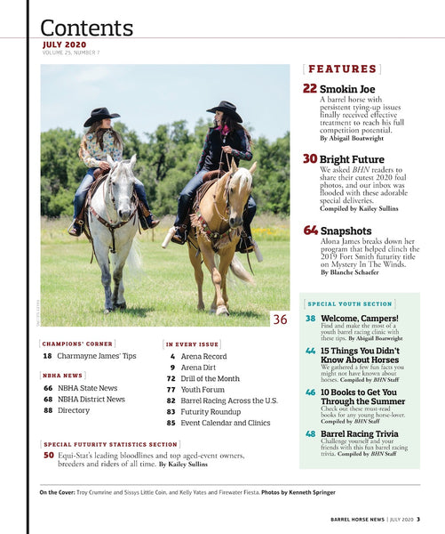 July 2020 Barrel Horse News Magazine