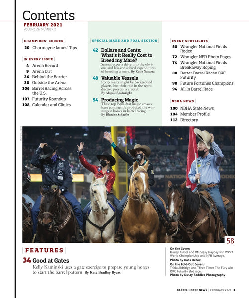February 2021 Barrel Horse News Magazine
